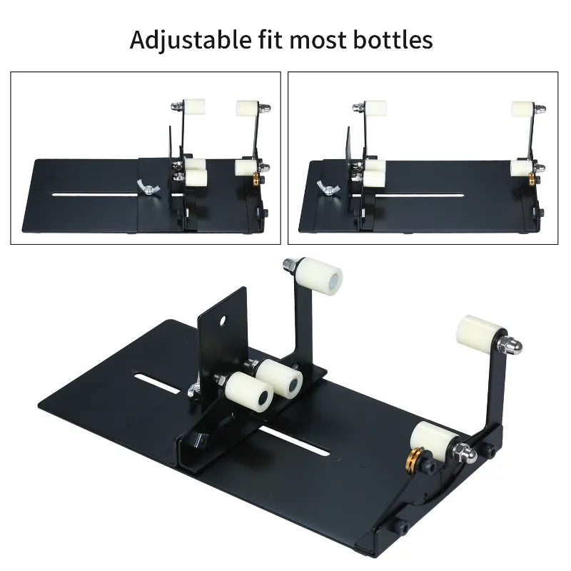 Glass Bottle Cutter Tool Square Round Wine Beer Glass Sculptures Cutter Machine for Beer Glass Cutting Bottles Holder