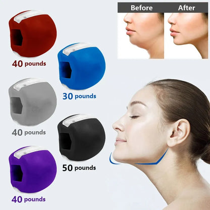 JawLine Exerciser Ball Facial Jaw Muscle Toner